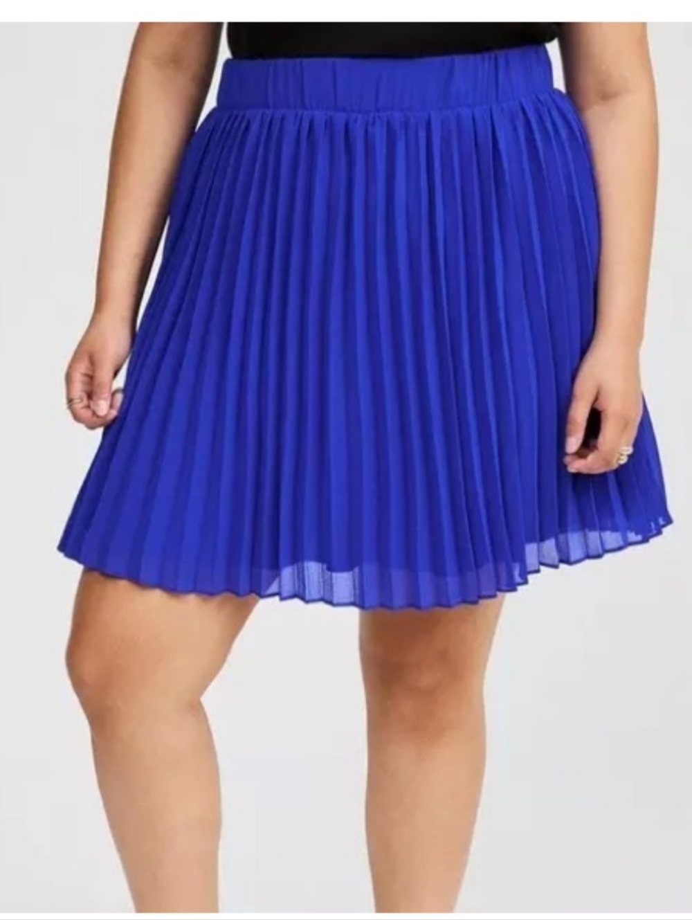 torrid Electric Blue Pleated Skirt